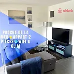 Proche Et Centre 2 Pieces Wifi&clim Сент-Максім